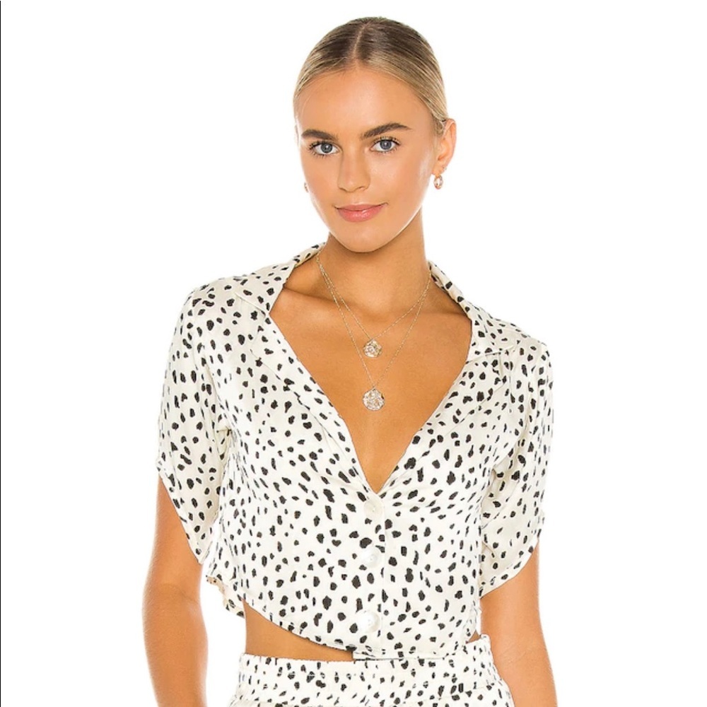 REVOLVE Blouse in Dalmatian Spot